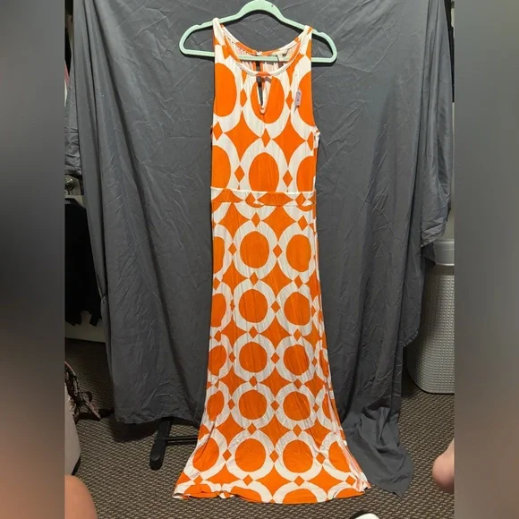 chinese dress ladies Banana Republic Women's Linen Maxi Dress Red/Orange